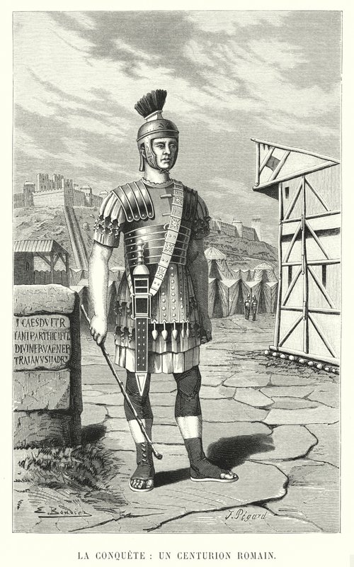 De verovering, een Romeinse centurion door French School