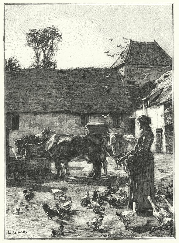 De Boerderij Binnenplaats door French School