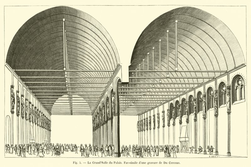 De Grote Zaal van het Paleis (facsimile) door French School