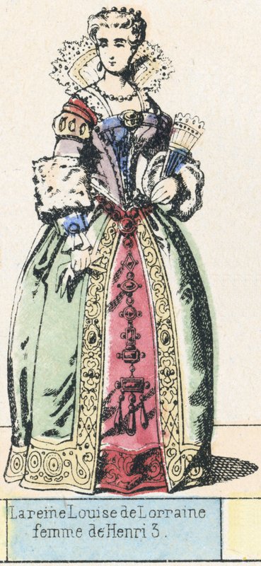Koningin Louise van Lotharingen, vrouw van Hendrik III door French School
