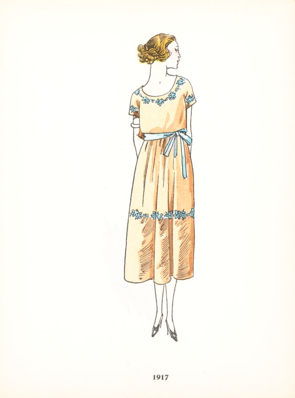 Damesmode, 1917 door French School