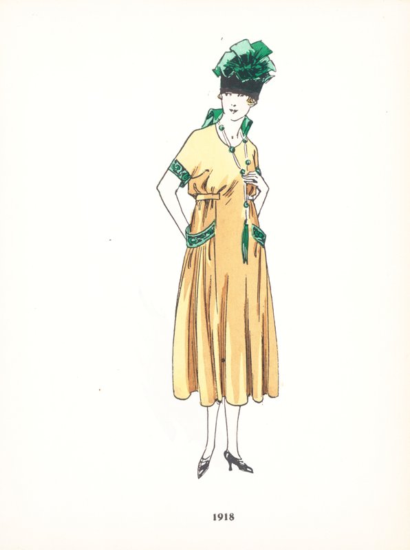 Damesmode, 1918 door French School