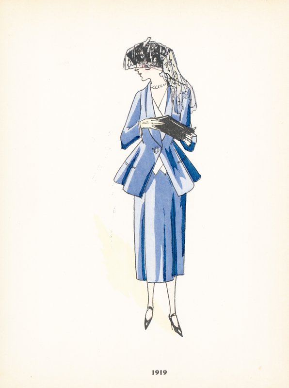 Damesmode, 1919 door French School