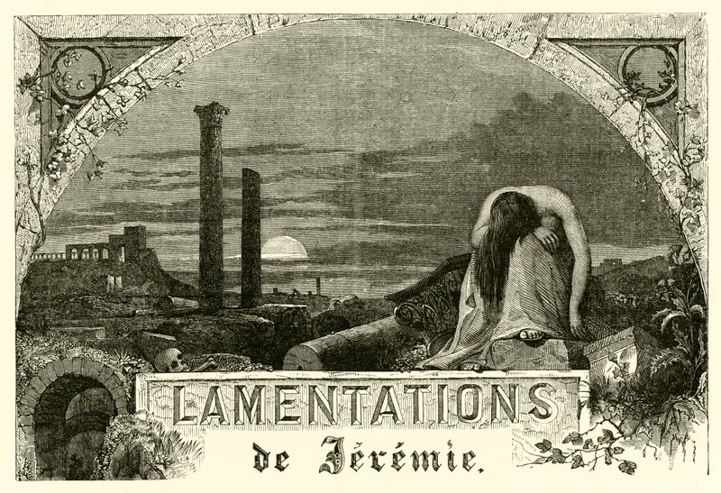 Klaagliederen van Jeremia door French School