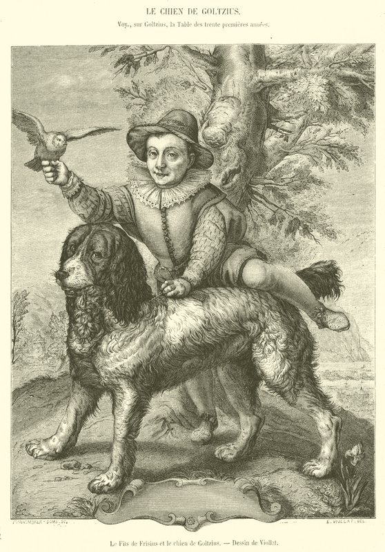 De zoon van Frisius en de hond van Goltzius door French School