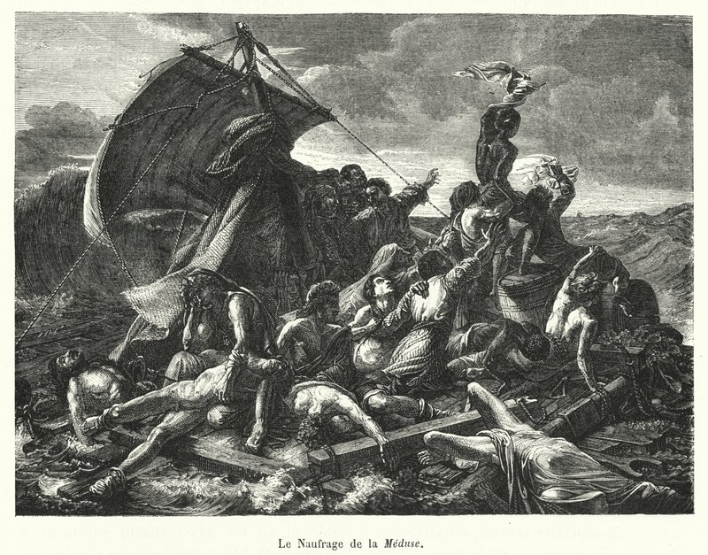 Het wrak van de Medusa door French School