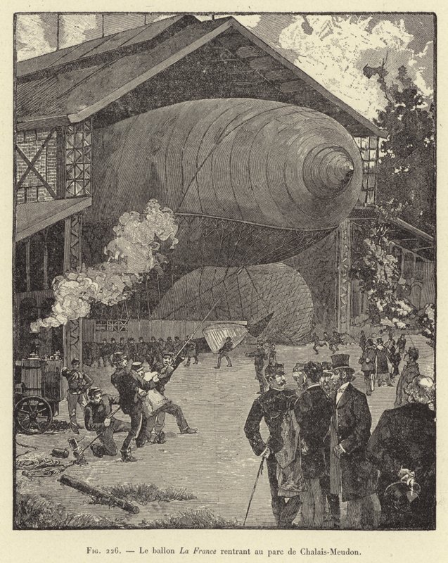 De ballon La France keert terug naar het park van Chalais-Meudon door French School