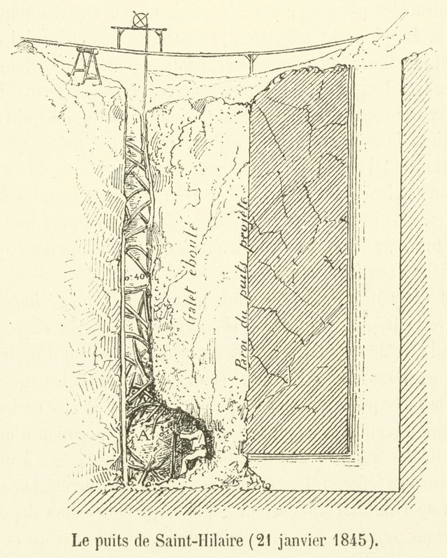 De put van Saint-Hilaire, 21 januari 1845 door French School