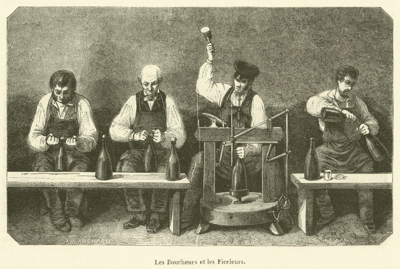 Les Boucheurs et les Ficeleurs door French School