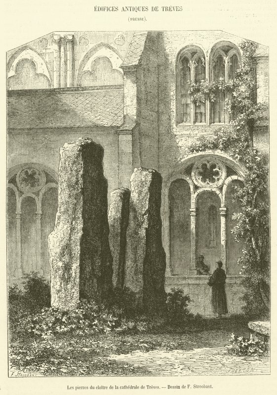 De stenen van het klooster van de kathedraal van Trier door French School