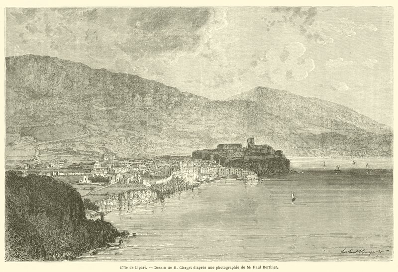 Het eiland Lipari door French School