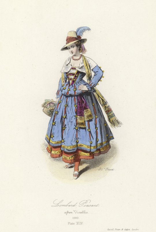 Lombardische boer door French School