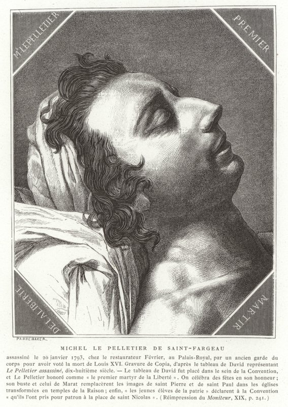 Louis-Michel le Peletier, markies van Saint-Fargeau, Franse revolutionaire politicus, 1793 door French School