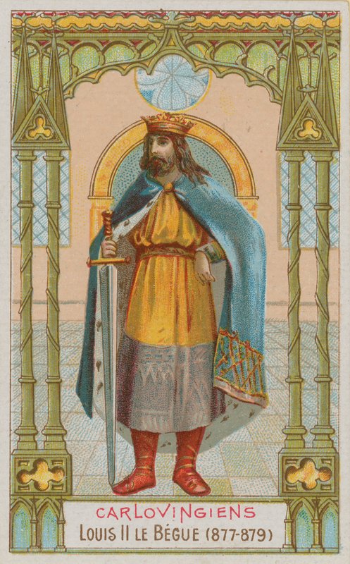 Lodewijk II, Karolingische koning van Frankrijk van 877-879 door French School