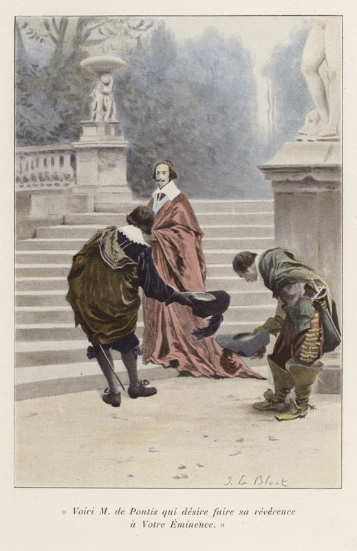 Louis de Pontis wordt voorgesteld aan Kardinaal Richelieu, 17e eeuw door French School