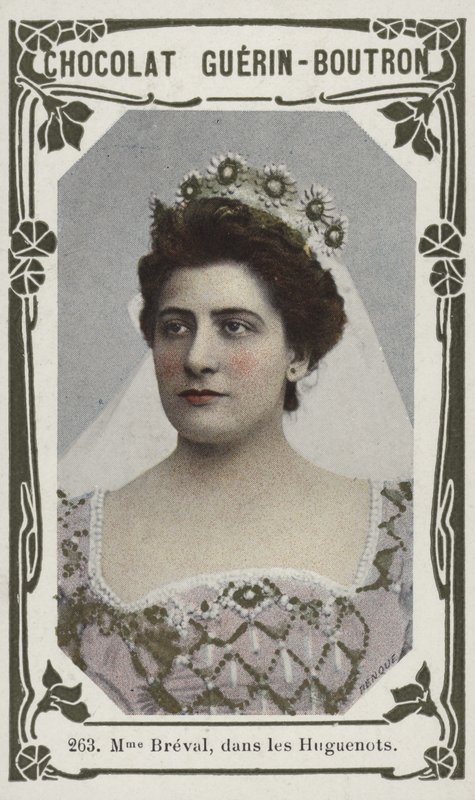 Mevrouw Bréval, in Les Huguenots door French School