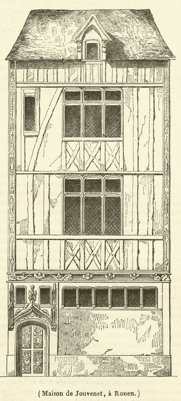Huis van Jouvenet, in Rouen door French School