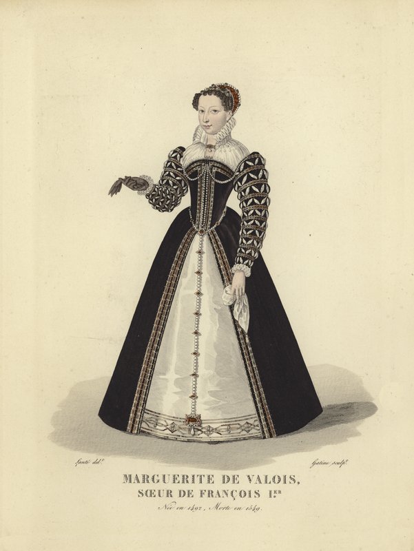 Marguerite van Navarra, zus van koning Frans I van Frankrijk door French School