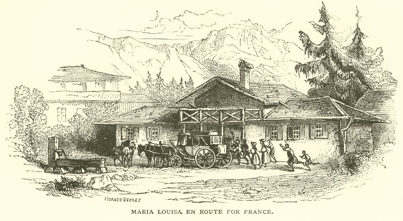 Maria Louisa op weg naar Frankrijk door French School