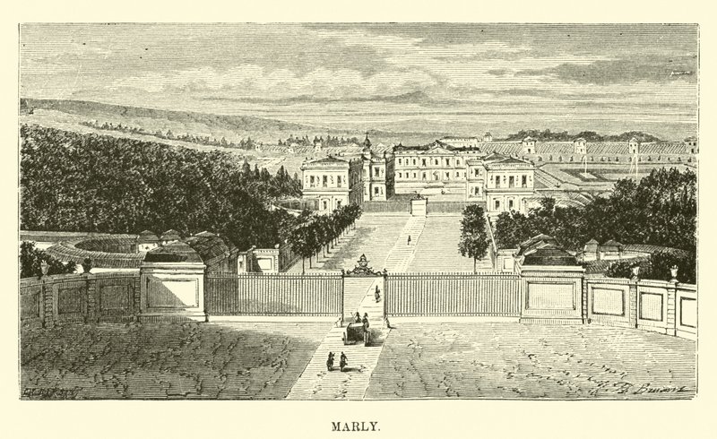 Marly door French School