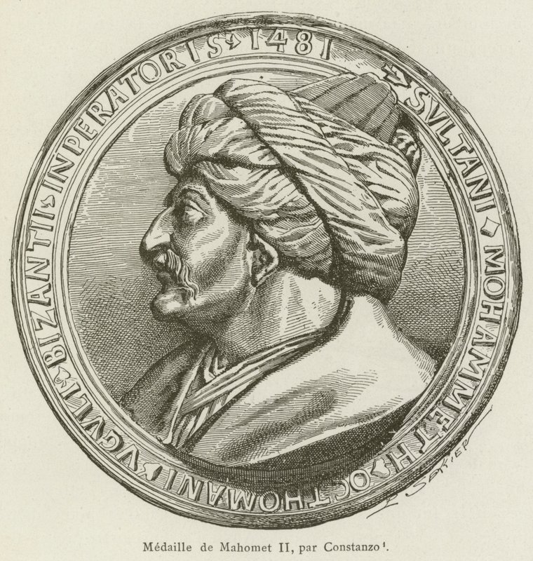 Medaille van Mehmet II, door Constanzo door French School