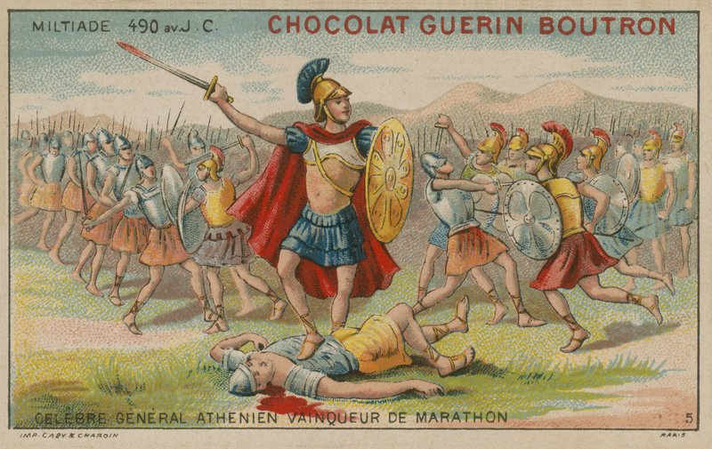 Miltiades, Atheense generaal en overwinnaar van de Slag bij Marathon, 490 v.Chr. door French School