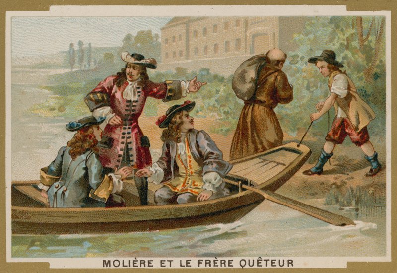 Molière en de bedelmonnik door French School