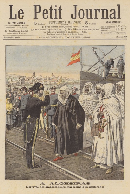 Marokkaanse ambassadeurs arriveren op de Algeciras-conferentie in Spanje door French School