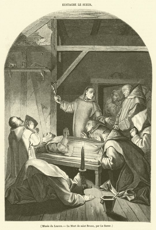 Louvre Museum, De Dood van Sint Bruno door French School