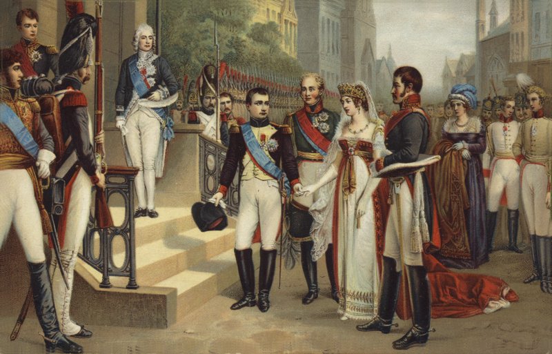 Napoleon I en de Koningin van Pruisen door French School