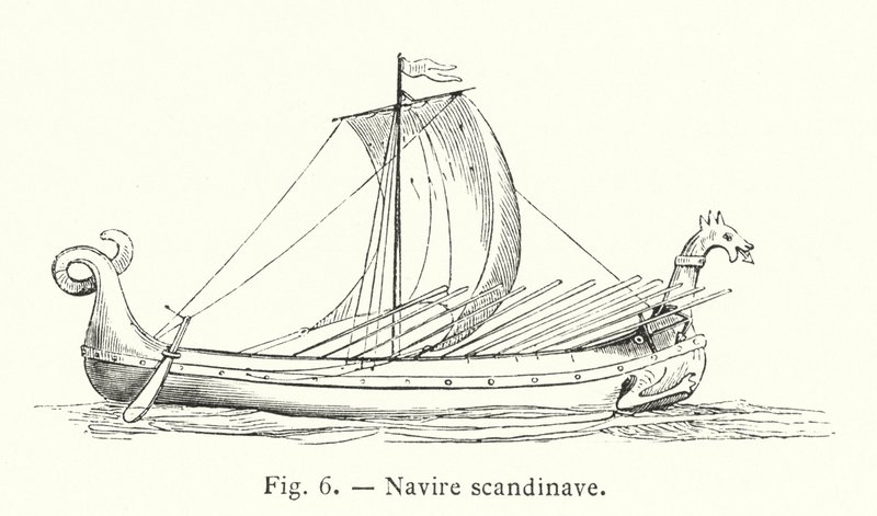 Scandinavisch schip door French School