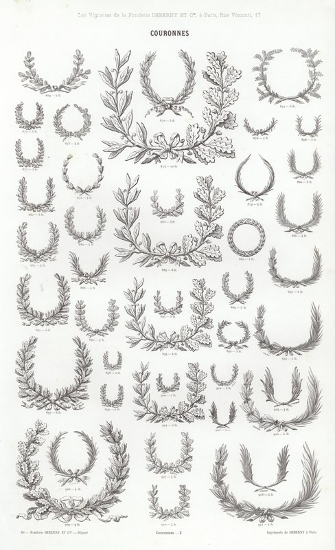 Pagina uit Vignettes Typographiques door French School