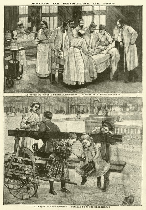 Schilderijen tentoongesteld op de Parijse Salon van 1895 door French School