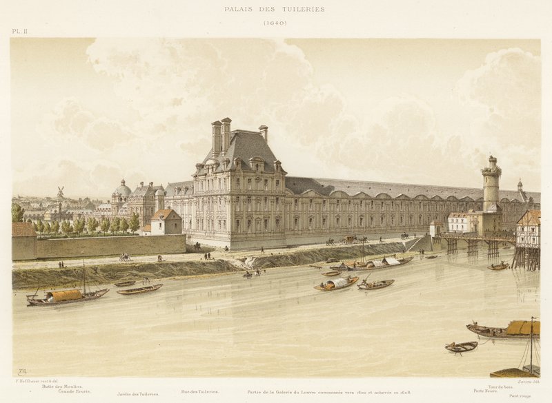 Palais des Tuileries, 1640 door French School