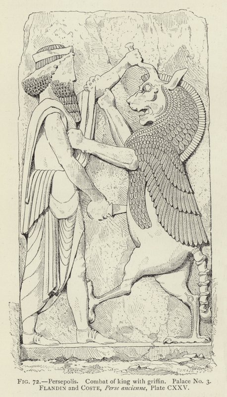 Persepolis, Gevecht van koning met griffioen, Paleis nr. 3 door French School