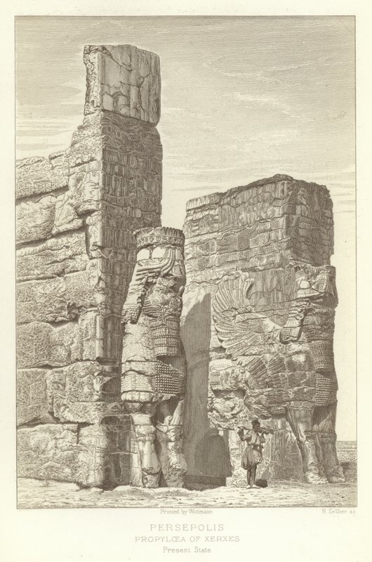 Persepolis, Propylaea van Xerxes, Huidige staat door French School