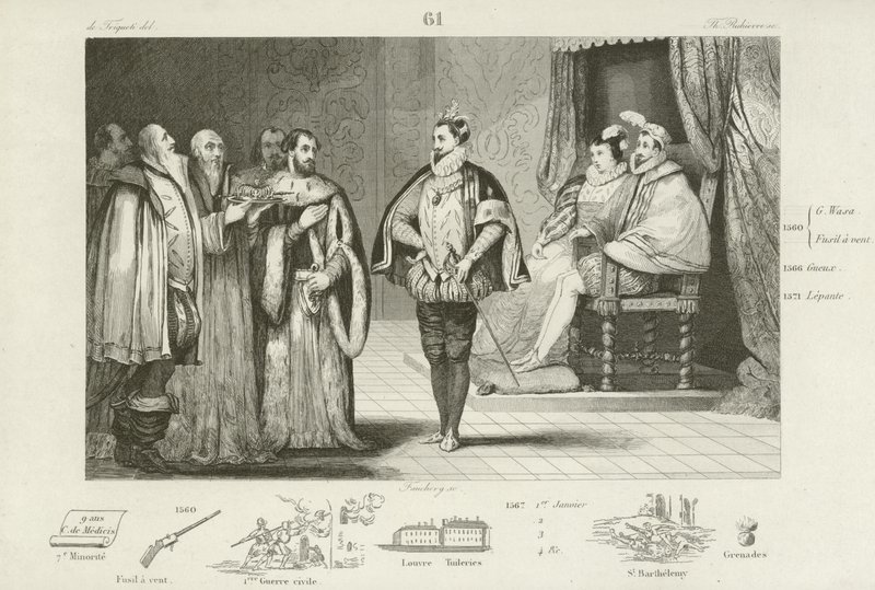 Poolse ambassadeurs informeren Hendrik, hertog van Anjou dat hij is gekozen tot koning van Polen, 1573 door French School