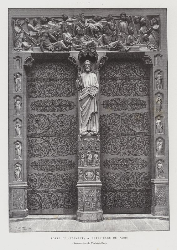 Portaal van het Laatste Oordeel, Notre Dame de Paris door French School
