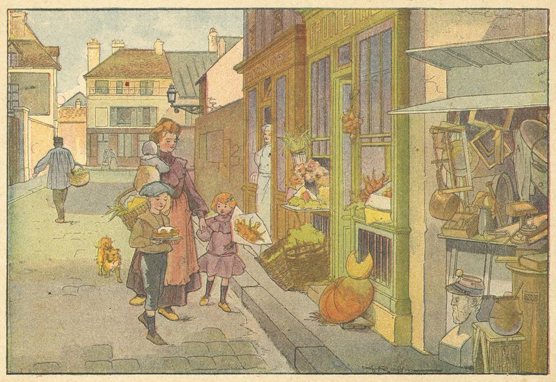 Voorbereidingen voor het feest door French School