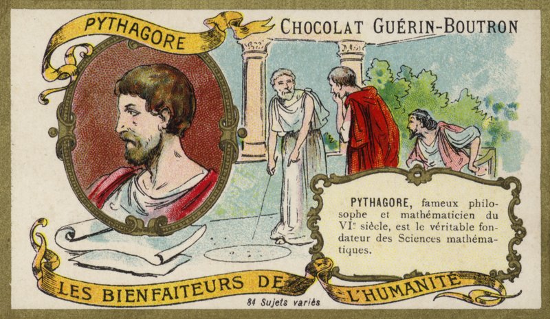 Pythagoras, Oud-Griekse filosoof en wiskundige door French School