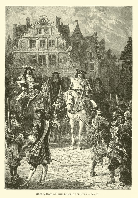 Herroeping van het Edict van Nantes door French School