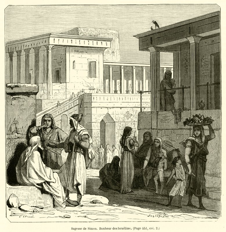 Wijsheid van Simon, Geluk van de Israëlieten door French School