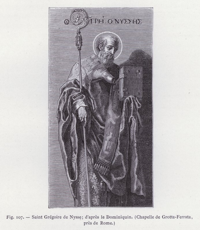 Sint Gregorius van Nyssa; naar de Dominiquin, Kapel van Grotta-Ferrata, nabij Rome door French School