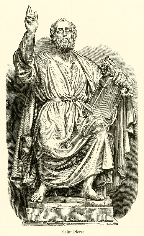 Sint Pieter (gravure) door French School