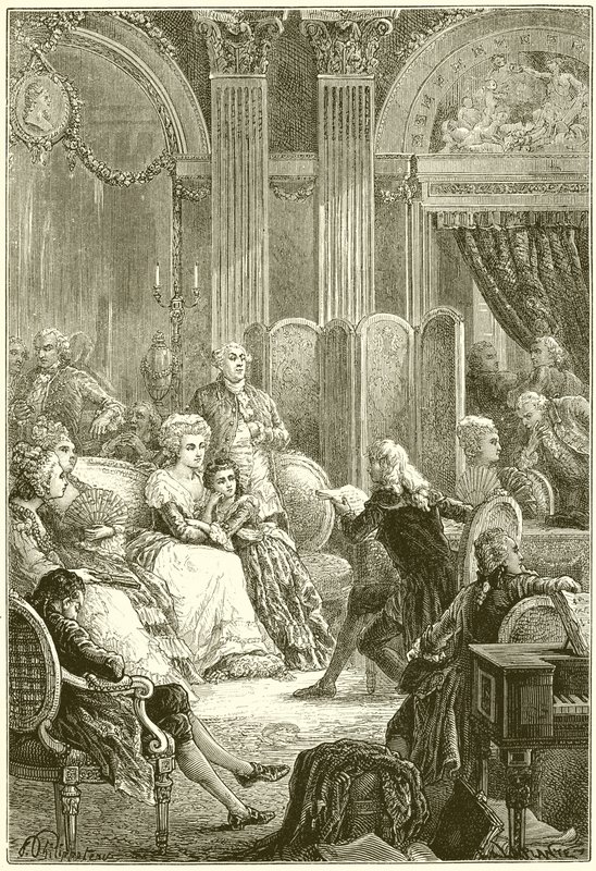 Salon van Madame Necker door French School