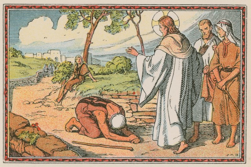 Scène uit het leven van Jezus door French School