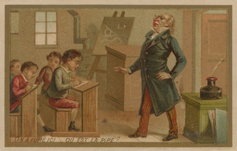 Iemand heeft hier gerookt. Waar is de pijp? door French School