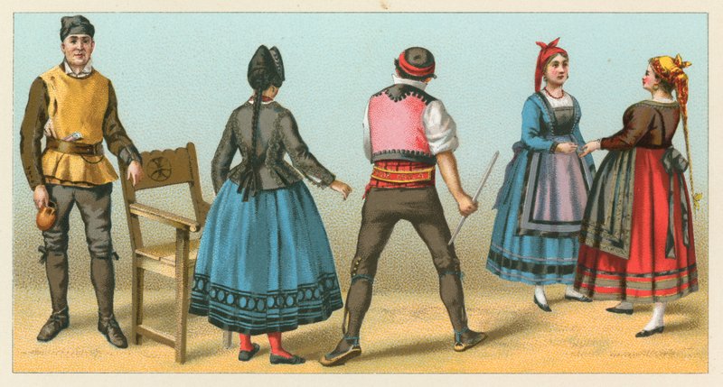 Spaanse kleding door French School