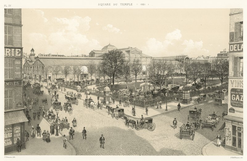 Plein van de Tempel, 1881 door French School