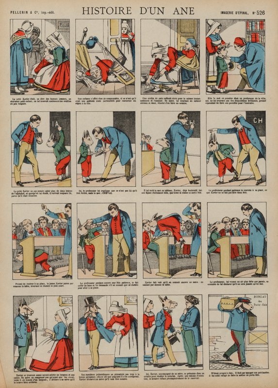 Het verhaal van een ezel door French School